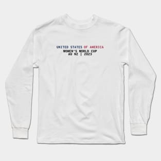 USA American Flag Soccer Women's World Cup 2023 Long Sleeve T-Shirt